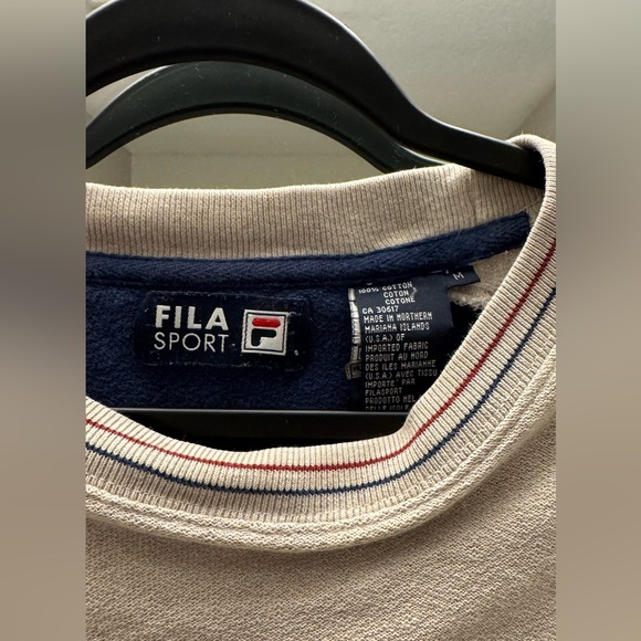 Vintage FILA tan crewneck medium - Picture 3 of 3